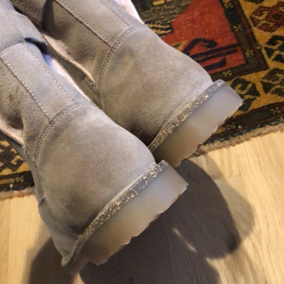 Birkenstock Uppsala Shearling Gray Taupe/Soft Pink NEW IN BOX 7 US/38 EU - Picture 13 of 14